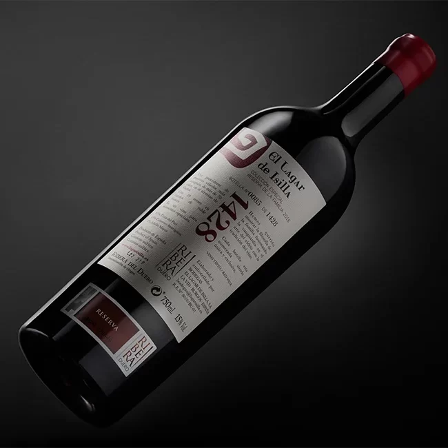 Botella de vino El Lagar de Isilla 1428 Reserva