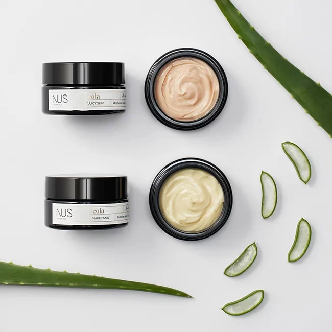 Productos cosméticos NUS con ingredientes naturales